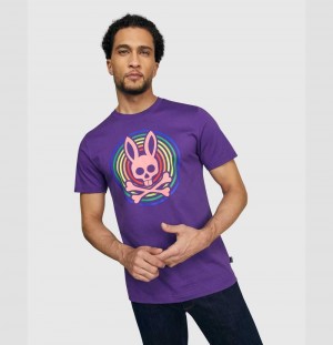 Tees Psycho Bunny Andrew Tee Hombre 559 Vivid Violet | OE5428076