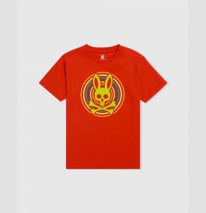 Tees Psycho Bunny Andrew Tee Niños Rojos | HJ5601247