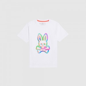 Tees Psycho Bunny Arvin Graphic Tee Niños Blancos | HK3915762