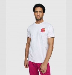 Tees Psycho Bunny Asher Chest Logo Tee Hombre Blancos | CA1269458