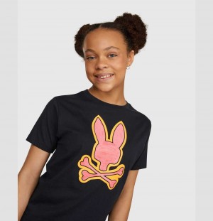 Tees Psycho Bunny Bennett Graphic Tee Niños Azul Marino | CM1983572