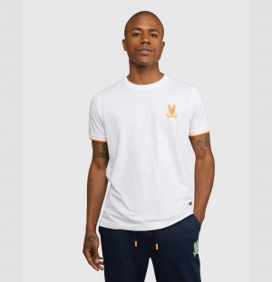 Tees Psycho Bunny Bennett Short Sleeve Tee Hombre Blancos | RW3675928