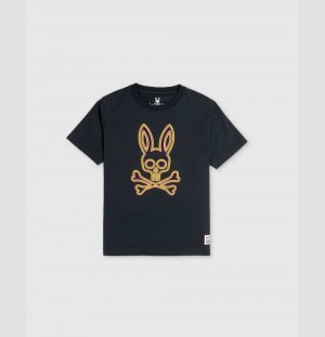 Tees Psycho Bunny Boys Nevis Graphic Tee Niños Azul Marino | AP8734260