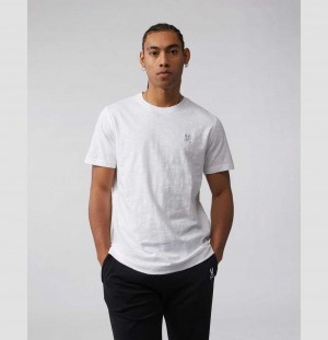 Tees Psycho Bunny Calder Tee Hombre Blancos | EW1649702