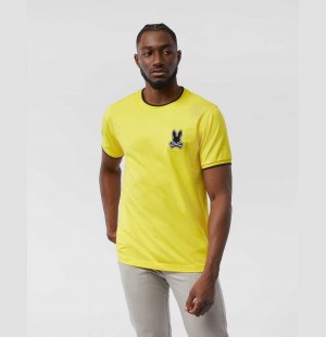 Tees Psycho Bunny Chenille Patch T-shirt Hombre 732 Radiant Sun | NH6038275