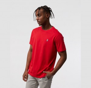 Tees Psycho Bunny Classic Crew Neck Hombre Rojos | SB0294657
