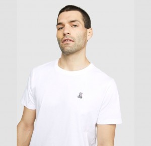 Tees Psycho Bunny Classic Crew Neck Hombre Blancos | MJ9564823