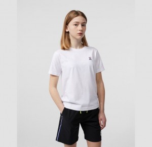 Tees Psycho Bunny Classic Crew Neck Niños Blancos | TF7034961