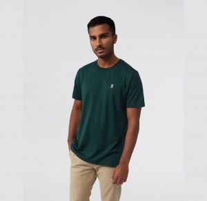 Tees Psycho Bunny Classic Crew Neck T Shirt Hombre Verdes | NB4932680