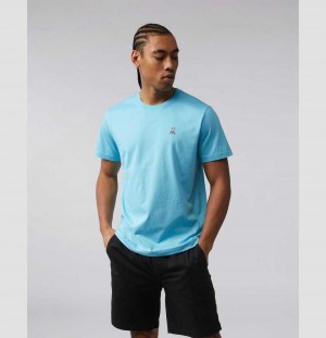 Tees Psycho Bunny Classic Crew Neck Tee Hombre 452 Clear Sky | RK2085764