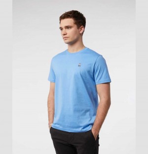 Tees Psycho Bunny Classic Crew Neck Tee Hombre 425 Mountain Sky | VB4820356