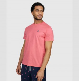 Tees Psycho Bunny Classic Crew Neck Tee Hombre Rosas | MI6349052