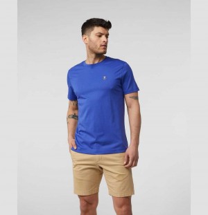 Tees Psycho Bunny Classic Crew Neck Tee Hombre Azules | AJ7231068