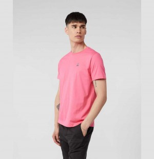 Tees Psycho Bunny Classic Crew Neck Tee Hombre Rosas | KH9057134