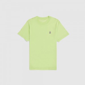 Tees Psycho Bunny Classic Crew Neck Tee Hombre 339 Lime Glow | AV0451236