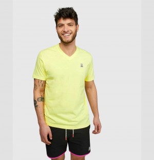 Tees Psycho Bunny Classic V Neck Tee Hombre Azules | KJ3850492