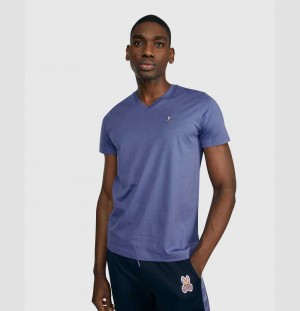 Tees Psycho Bunny Classic V Neck Tee Hombre 424 Bal Harbour | HN5416903