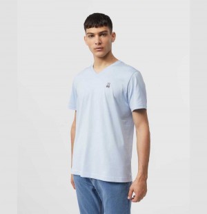 Tees Psycho Bunny Classic V Neck Tee Hombre 456 Jet Stream | TL6078492