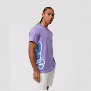 Tees Psycho Bunny Dammes Graphic Tee Hombre Lavanda | RW8516940