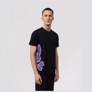 Tees Psycho Bunny Dammes Graphic Tee Hombre Negros | TA7908631