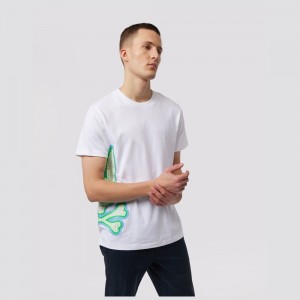 Tees Psycho Bunny Dammes Graphic Tee Hombre Blancos | JU5687329