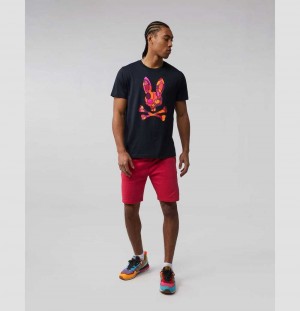 Tees Psycho Bunny Darwin Graphic Tee Hombre Azul Marino | TK2139487