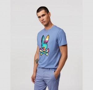 Tees Psycho Bunny Dyckman Graphic Hombre 424 Bal Harbour | QJ3914752