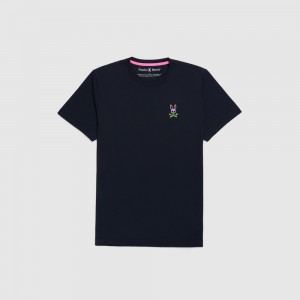 Tees Psycho Bunny Fremont Back Graphic Tee Hombre Azul Marino | XC7495863
