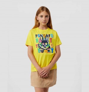 Tees Psycho Bunny Fulton Printed Graphic Tee Niños 732 Radiant Sun | YN2743659