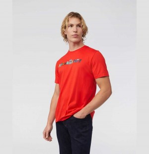 Tees Psycho Bunny Fulton Short Sleeve Tee Hombre Rojos | EJ8214065