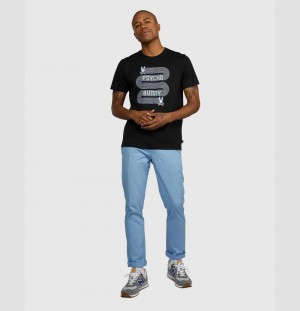 Tees Psycho Bunny Gilpin Tipped Crew Neck Tee Hombre Tango | QV1823509