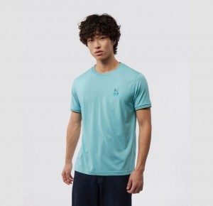 Tees Psycho Bunny Hilsboro Chest Hit Multi Bunny Hombre Azules | YH3428950