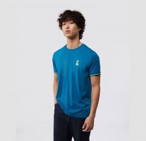 Tees Psycho Bunny Hilsboro Chest Hit Multi Bunny Hombre 434 Aegean Sea | AD6150347