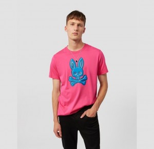 Tees Psycho Bunny Hyde Puff Print Graphic Hombre 840 Sorbet | ND4623175