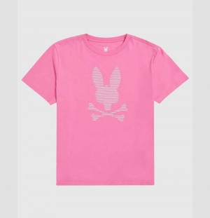 Tees Psycho Bunny Ian Tee Niños Rosas | RM2305481