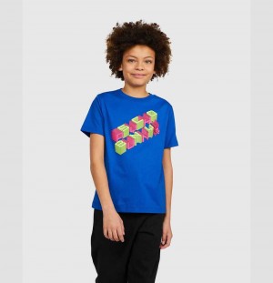 Tees Psycho Bunny Jaxson 3d Tee Niños 407 Sapphire | MD5904826