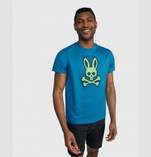 Tees Psycho Bunny Jordan Mesh Tee Hombre Azules | HE1693052