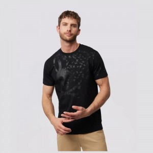 Tees Psycho Bunny Mullen Graphic Tee Hombre Negros | NS6793158