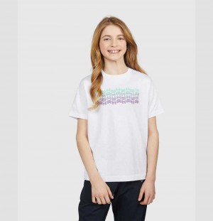 Tees Psycho Bunny Obec Graphic Tee Niños Blancos | WT7460985