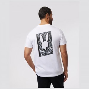 Tees Psycho Bunny Pisani Graphic Tee Hombre Blancos | EK1472809