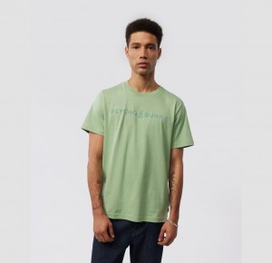Tees Psycho Bunny Royce Flocking Graphic Hombre 358 Kale Smoothie | ZW2941735