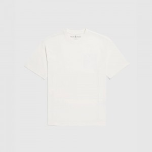 Tees Psycho Bunny Sacramento Relaxed Fit Tee Hombre 049 Ecru | KO6147952