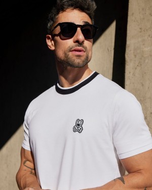 Tees Psycho Bunny Serge Fashion Tee Hombre Blancos | GH3482596