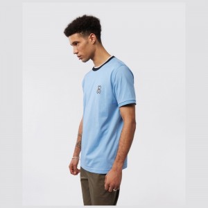 Tees Psycho Bunny Serge Fashion Tee Hombre 426 Montana Sky | FL3694518