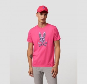 Tees Psycho Bunny Starwood Embroidered Graphic Hombre 840 Sorbet | HN2086753