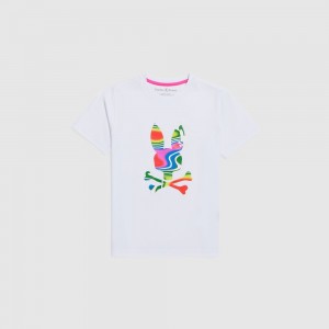 Tees Psycho Bunny Sugar Land Graphic Tee Niños Blancos | TB4935807