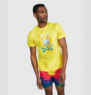 Tees Psycho Bunny Surrell Graphic Tee Hombre 765 Sundance | LR0962371