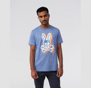 Tees Psycho Bunny Varick Crew Neck Graphic Hombre 424 Bal Harbour | HY2508463