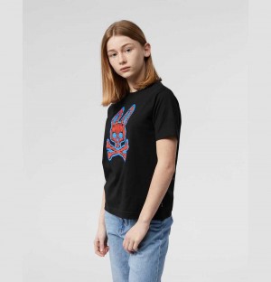 Tees Psycho Bunny Wardell Graphic Tee Niños Negros | MW3465178