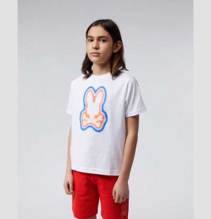 Tees Psycho Bunny Warner Graphic Tee Niños Blancos | MT7625013